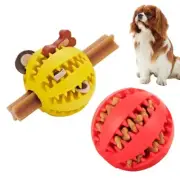Set of 2 - Puppy/Cat/Small Dog Treat Chew Toy Teeth Cleaning (Golf Ball Size)