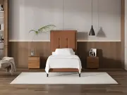 My Style Framed Headboard & Standard Base - King Single / Gingerbread / Slimline Base