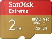 SanDisk Extreme SDXC 240/140MB/s U3 V30 UHS-I 2 TB Memory Card with Adapter