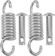 BESPORTBLE 2 Sets Chair Hanging Swing Springs Heavy Duty Swing Hooks with Pin Steel Suspension Hooks Hammock Chair Spring for Outdoor Indoor Porch Swings Hanging Basket Chairs