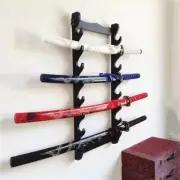 8-Tier Sword Stand Wall Mounted Samurai Sword Display Stand Sword Holder