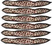 HONITANO 6pcs Leopard Hair Curler Rollers for Women Hair Styling Tools for Wavy Curls Sponge for Effortless