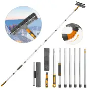 Professional Window Squeegee Cleaner, 2 in 1 Shower Squeegee with Extension Pole, 103 IN Telescopic Window Washing Equip
