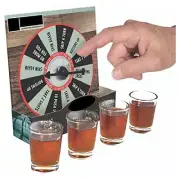 Shot Glass Roulette Drinking Game with 4 Shot Glasses - Fun Drinking Games