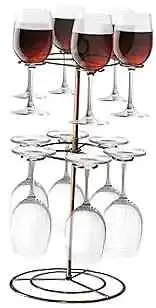 Wine Glass Flight Server Stand Glasses Display Tree Stemware Rack Hanger