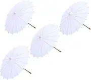 [PartyKindom] DIY Oil Paper Umbrella for Hand Painted Art Craft Smooth Surface Lightweight for Kindergarten Projects and Party Decorations