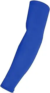 [Mealoodiousmusea] Arm Sleeve Portable Arm Protection Arm Protector for Fishing Riding Football Blue