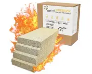 USL Insulating Fire Bricks Pack of 4 2500F Replacement for Wood Stove, Firepl...