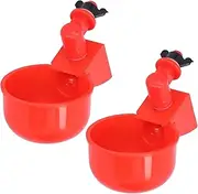 Automatic Chicken Water Cup Waterer Kit for Poultry, Made of High‑Quality Plastic Installation is Simple (Pack of 2)