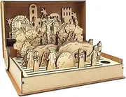 mivceklw Easter Story Resurrection, Interactive Popped Up Book for Kids, Engaging Holy Week Storytelling with 3D Illustrations, Faith Based Keepsake for Easter Crafts, Home Decor
