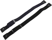 [Abaodam] 2PCS Adjustable Invisible Waist Belt for Men and Women No Buckle Design for Jeans and Shorts Seamless Elastic Belt for Casual Wear