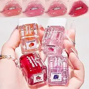 Alisesun 4-Piece Lip Oil & Gloss Kit - Hydrating, Plumping Lip Care with Pearl & Shimmer