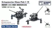 BUNKER WS35002 WWII Kriegsmarine 20mm Flak C38 (Plastic model)