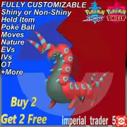 Pokémon Sword and Shield ✨ Shiny Scolipede ✨ W/ Best 6IV Customizable