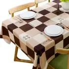 Heavy Duty Vinyl Tablecloth Plastic Table Cloth Waterproof Wipeable PVC Table...