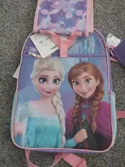 Disney Frozen Backpack and Lunch Bag 5 Piece Set Elsa School Bag New