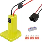 for Power Whels Battery Adapter for Ryobi 18V Battery with Wire Harness Connector (for Power Whels)
