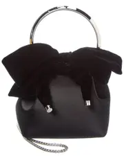 Jimmy Choo Bon Bon Satin & Velvet Bucket Bag