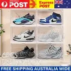 Premium Sneaker Shoe Box Clear Display Case Plastic Stackable Magnetic MEL