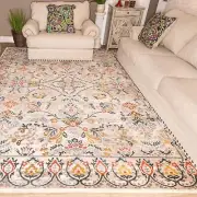Jacinda Floral Paisley Bohemian Rustic Colorfast Stain Resistant Indoor Area Rug