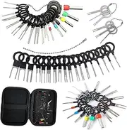 Terminal Removal Tool Kit,60 Pcs Terminal Ejector Kit for Car with a Protective Bag Wire Connector Terminal Pin Extractors Tool and Back Needle Removal Tool