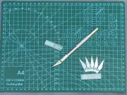 Modeler's A4 Cutting Mat pad With Hobby Knife Set