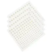 4 Sheets Back Pearls Pearl Beads Craft Pearls Flat Back Pearls Performance