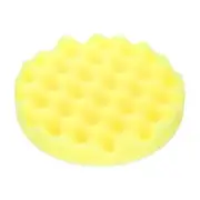 Buffing Sponge Pads 6" Polishing Wheel Waffle Finishing Grip Pad, Yellow