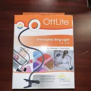 OttLite Dimmable Ring Light with Clip Factory Sealed CSJ36G5C NEW Free Shipping