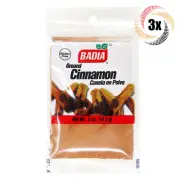 3x Bags Badia Cinnamon Powder Seasoning | .5oz | Gluten Free, No MSG & Kosher