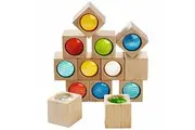 HABA Kaleidoscopic Building Blocks - 13 Piece Set with Colored Prisms Made in Germany