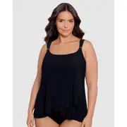 Miraclesuit Swim Razzle Dazzle Underwired Plus Size Tankini Top