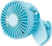 Generic Cart Fan Portable Fans Pram Accessories Battery Operated Stroller Fan Mini Hand-held Fan Desk Fans USB Electric Fan Handheld Battery Operated Stroller Desk Pushchair Plastic Blue