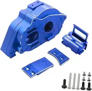 Center Gearbox Case 57T Differential Gear Medium Wave Box Assembly for Remote Control Car, Black