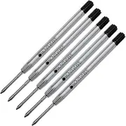 5 - Monteverde P13 Ballpoint Pen Refills to Fit Parker Ballpoint Pens, Medium Point, Bulk Packed Black
