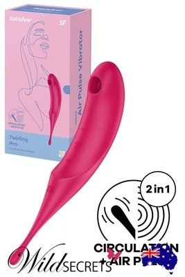 NEW Satisfyer Twirling Pro Hybrid Air Pulse Vibrator, Sex Toy, Wild Secrets