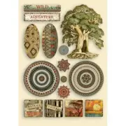 Stamperia Wooden Shapes A5-Savana