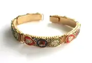 Unique Vintage Micro Mosaic Millefiori Bracelet 1960's Italy