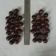 2.2LB 42Pcs Natural Red Tiger Eye Quartz Crystal Sphere Ball Healing 24-26mm