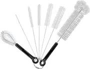Baby Bottle Brush Set | Bottle and Straw Brush Cleaning Set - Bendable Scrubber for Dishwashing Breast Pump Beer Narrow Neck Jar
