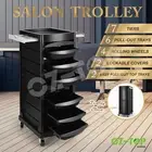 7 Tier Salon Spa Trolley Beauty Hairdressing Tool Storage Tray Rolling Cart