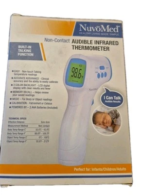 NuvoMed Non-Contact Audible Infrared Thermometer