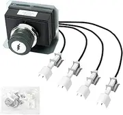ATKKE 7629 Grill Igniter Kit Replacement for Weber Genesis E/S-330 Grill with Front Mounted Control Panel, (Model Years 2011-2016) Electrodes Ignitions Kit for Weber Parts 65946 62754, Easy to Install