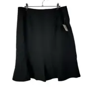 Kasper Black Trumpet Fit Knee Length Office Suit Skirt 12
