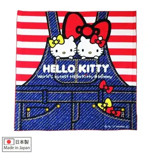 Hello Kitty牛仔造型純綿100%日製便當包巾/手巾/手帕/今日最便宜/貨到付款/現貨/禮物