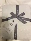 West Elm Belgian Flax Linen King / Cal King Duvet NIP! Natural Flax European