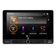Dual DM90MIR Single DIN Bluetooth 9" USB Mirroring Mech-less Car Media Receiver