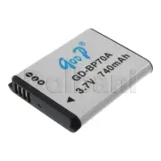 GD-BP70A New Rechargeable Camera Battery 3.7V 740 mAh for Samsung