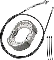 67 inch Brake Cable Rear Drum Brake Shoes kit for 212cc Coleman CT200U CT200U-EX BT200X 196cc 5.5hp Baja Warrior MB165 Hensim Massimo MB200 Monster Moto Mini Bike Scooter Parts