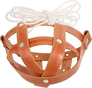 Parliky DIY Fit Horse Muzzle Leather Grazing Mask for Farm Horse Anti-bark Muzzles